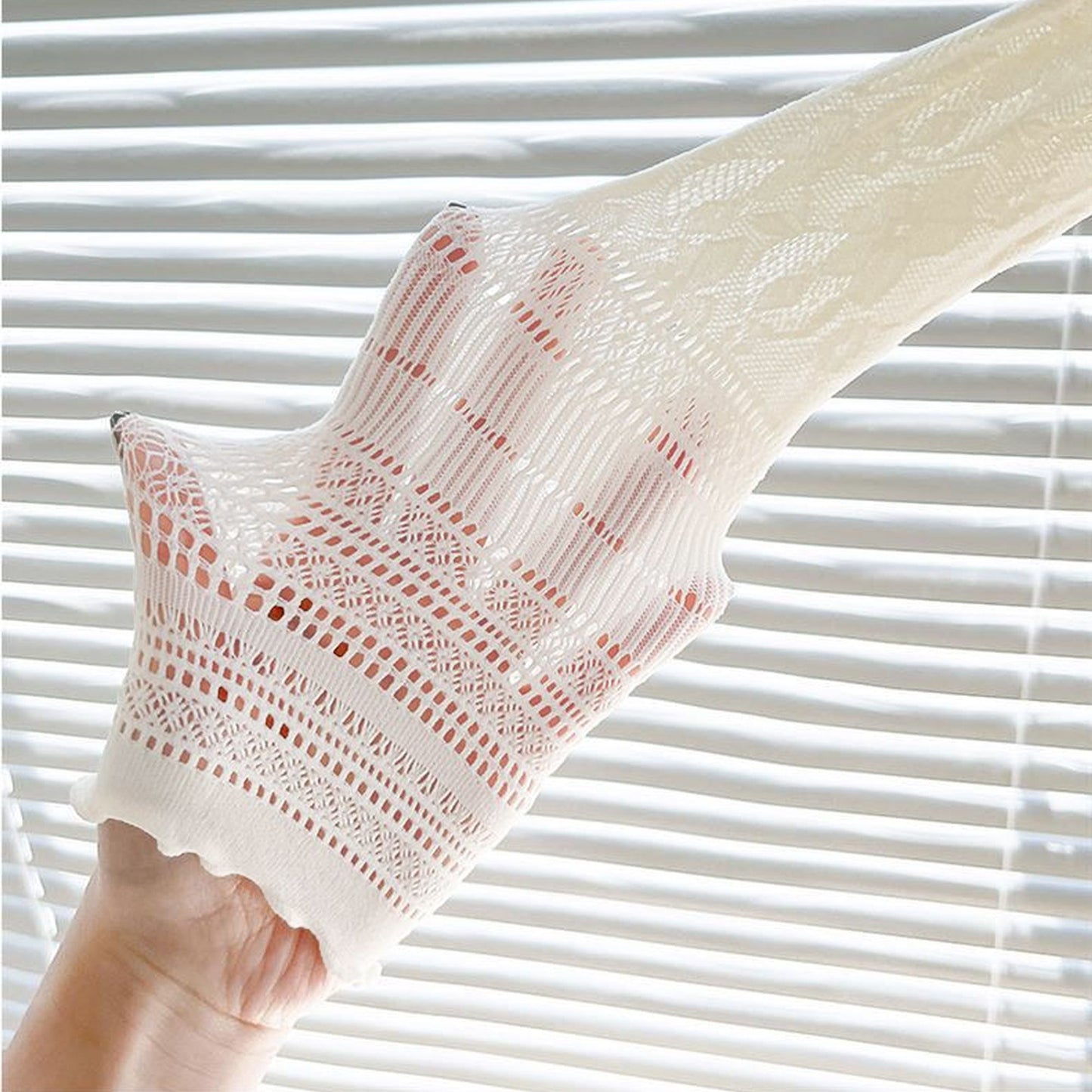 Lace Ankle Socks with Ruffle Cuff 6pk