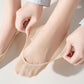 Low Cut No Show Liner Socks with Non-Slip 3D Silicone Heel Grip Pack of 6 Pairs