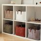 Decorative Storage Basket with Handles Organizer Bin for Shelves Closet Storage Box for Toys Clothes