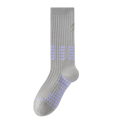 Reflective Cycling Socks with Night Visibility Design Padded Zones and Breathable Compression Fit