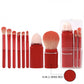 8-Piece Makeup Brush and Sponge Set with Retractable Face Brushes and Travel Storage Case