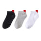 Ankle Socks with Ribbed Heart-Shaped Heel Detail Soft Stretch Knit Comfort 3-Pack