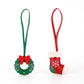 2 Piece Christmas Bag Charm Set with Hanging Loops