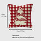 Christmas Gingham Throw Comfortable Pillow Cover 18x18in