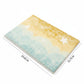 Tufted Floor Mat with Ocean Wave and Cloud Design Non Slip Backing Soft Plush Decorative Indoor Rug