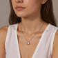 Open Heart Pendant Necklace Minimalist Outline Heart Chain Jewelry