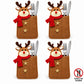 4pk Santa Christmas Silverware Holders