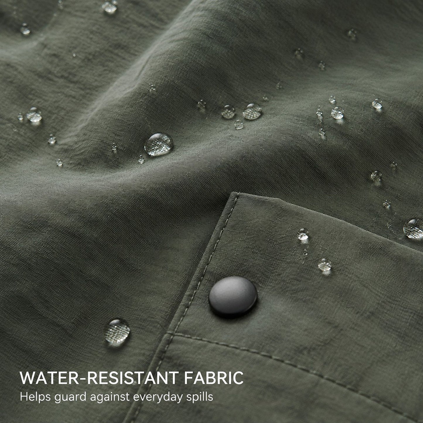 Water Resistant Utility Apron with Adjustable Straps and Three Pockets