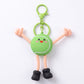 2-Piece Womens Sports Themed Bag Charm with Hanging Clip and Character Accent