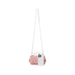 Pebbled Leather Mini Top Handle Bag with Chain Crossbody Strap and Turn Lock Closure
