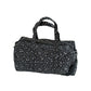 Quilted Cotton Duffel Bag with Floral Print and Double Handle Design