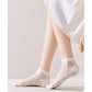 3-Pack Minimalist Knit Ankle Socks Mixed Pattern Design Soft Cotton Low-Cut Style
