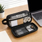 Large Capacity Pencil Case Double Layer Zipper Pencil Pouch with Handle