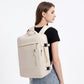 Multi-Compartment Travel Backpack with Padded Straps, Side Pockets and Compression Buckles