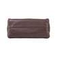 Soft Leather Envelope Shoulder Bag with Foldover Flap Silver Clasp and Slim Strap Design