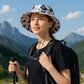 Wide Brim Outdoor Sun Hat with Adjustable Chin Strap for Hiking Camping Travel Beach