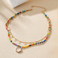 Women's Layered Beaded & Chain Necklace Set