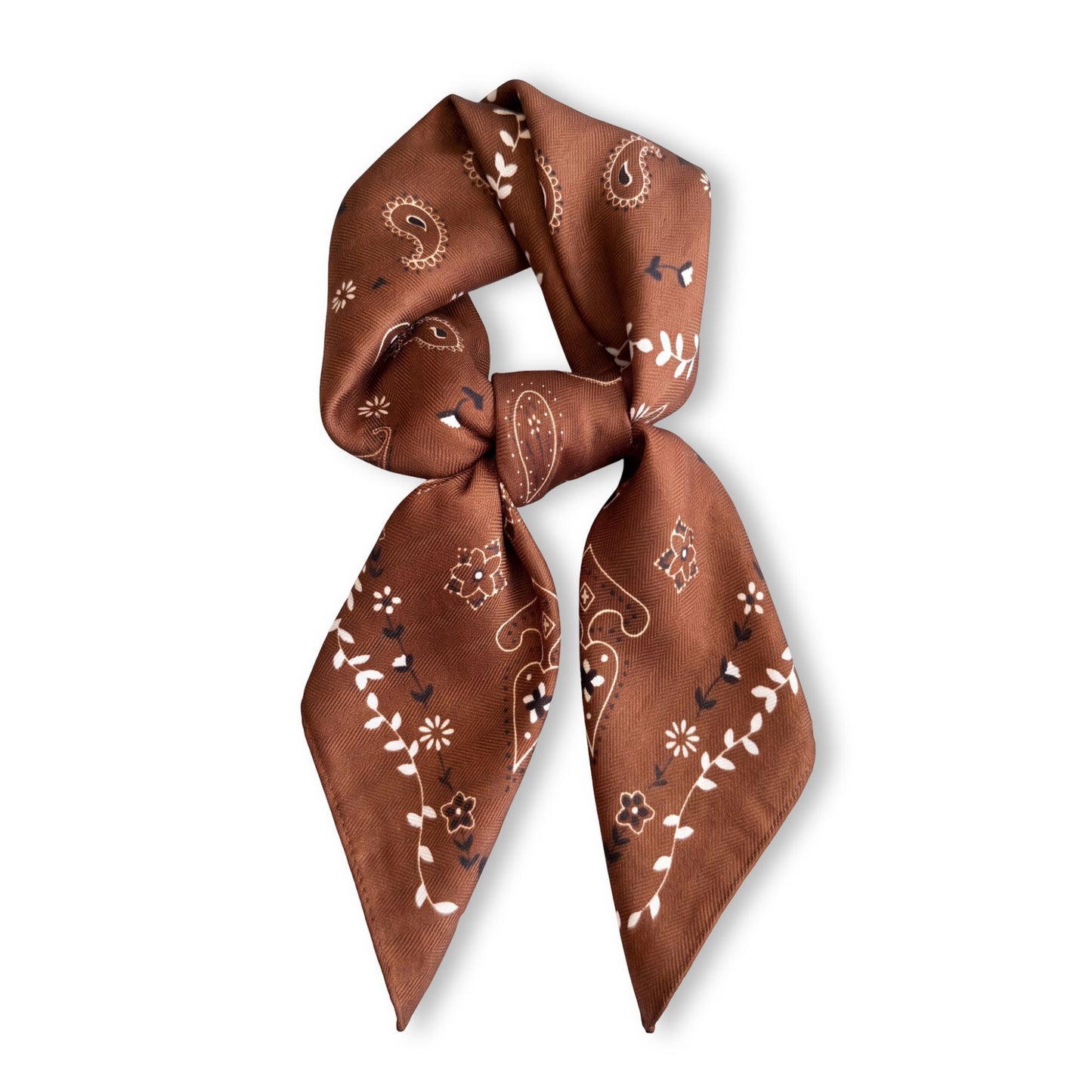 Paisley Print Square Scarf Lightweight Neck Hair and Handbag Fashion Accessory 26.8¡Á26.8 Inches