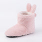 Fuzzy Bunny Slipper Boots