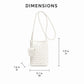 Woven Mini Crossbody Phone Bag with Long Strap and Small Pouch