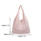 Plaid Hobo Tote Bag with Soft Slouchy Shape and Shoulder Handle
