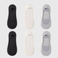 Non-slip No Show Socks Soft Solid Bottom for Casual 6Pk