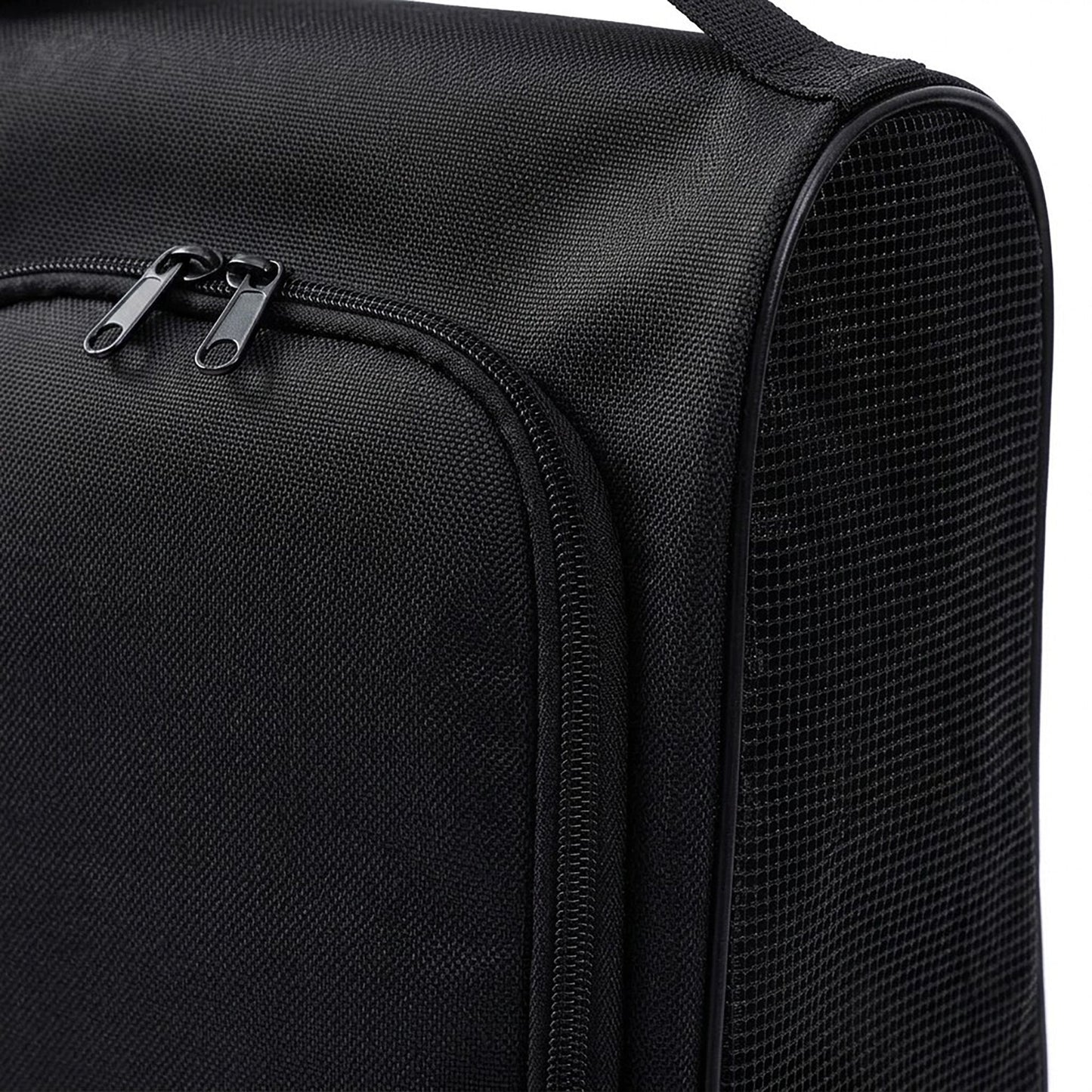 Travel Shoe Organizer Bag with Mesh Sides and Carry Handle