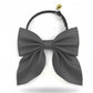 Pet Bow Collar Soft Adjustable Satin Bow Tie with Bell Detail Elegant Neck Accessory