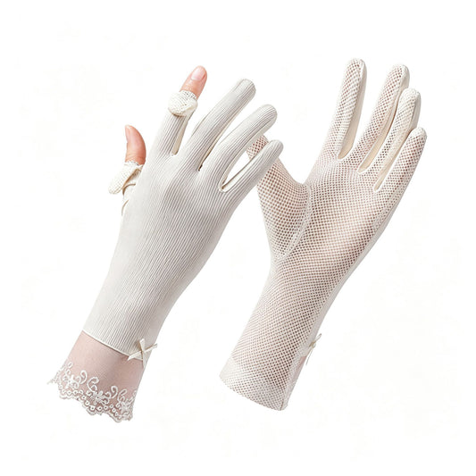 Convertible Fingerless Sun Protection Cycling Gloves