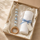 Coastal Beaded Wood Ring Towel Hanger