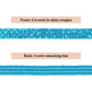 Sewing Sequin Trim 0.9 Inch 4 Row, 25 Yards Glitter Sequin Ribbon Metallic Stretch Bling Strip DIY Craft Decoration