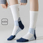 Reflective Cycling Socks with Night Visibility Design Padded Zones and Breathable Compression Fit