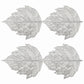 4 Piece Set Leaf Shape PVC Placemats Heat Resistant Decorative Table Mats