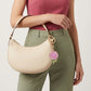2pc Flower Rhinestone Keychain Bag Charm with Lobster Clasp and Key Ring