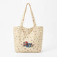 Polka Dot Tote Bag Shoulder Bag with Interior Zipper Pocket