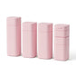 Travel Toiletry Bottle and Jar Set with Zippered Pouch