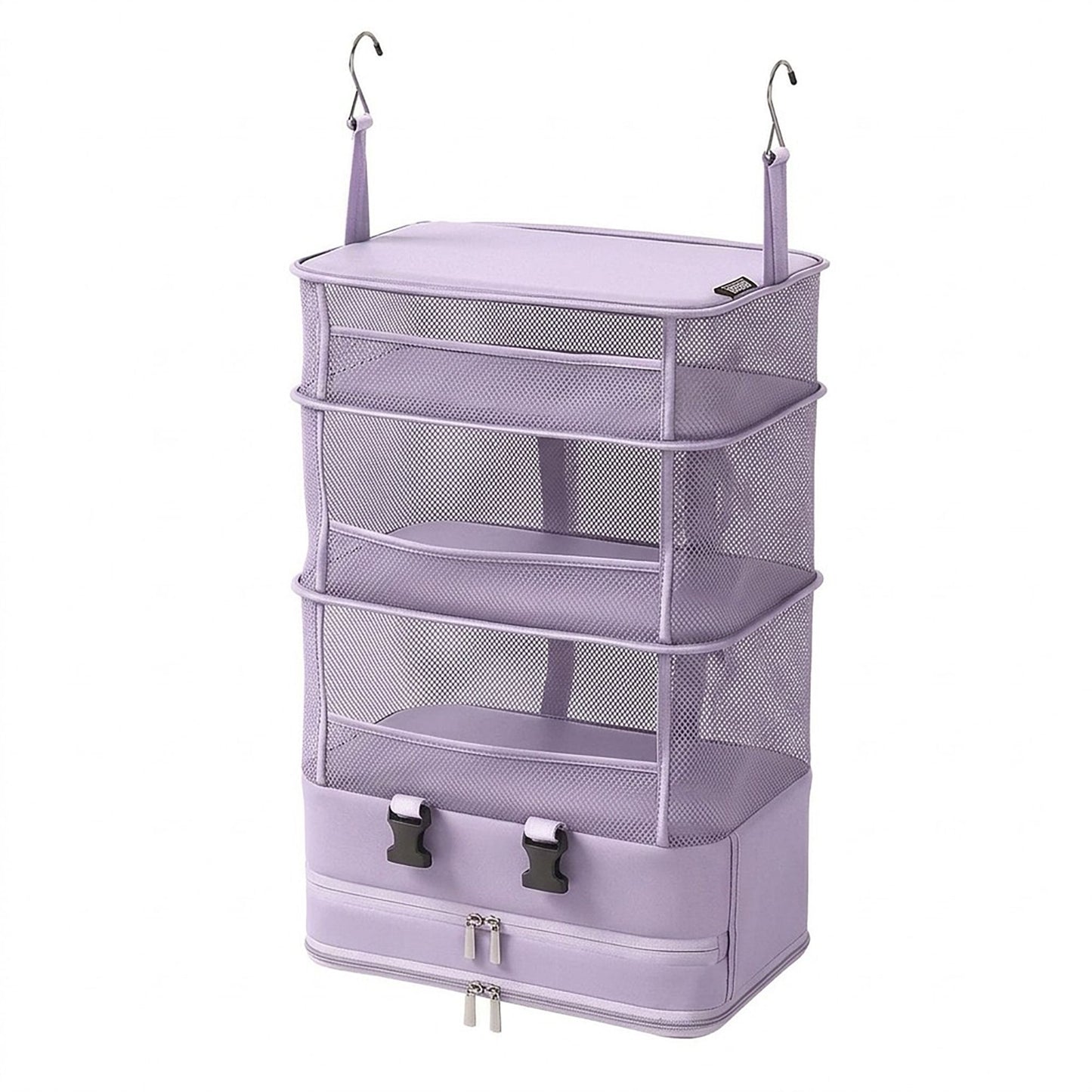 Hanging Travel Packing Organizer with Shelves and Hooks
