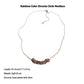 Women's Rainbow Zirconia Circle Necklace