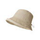Bucket Hat with Adjustable Back Buckle and Wide Brim