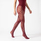 2-Piece Floral Lace Fishnet Tights
