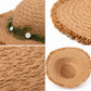 Summer Sun Hat for Women - Straw Beach Hat with Floral Embellishment