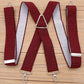 Men's Adjustable Suspenders 46in Elastic Suspenders with Clips for Formal & Casual Wear