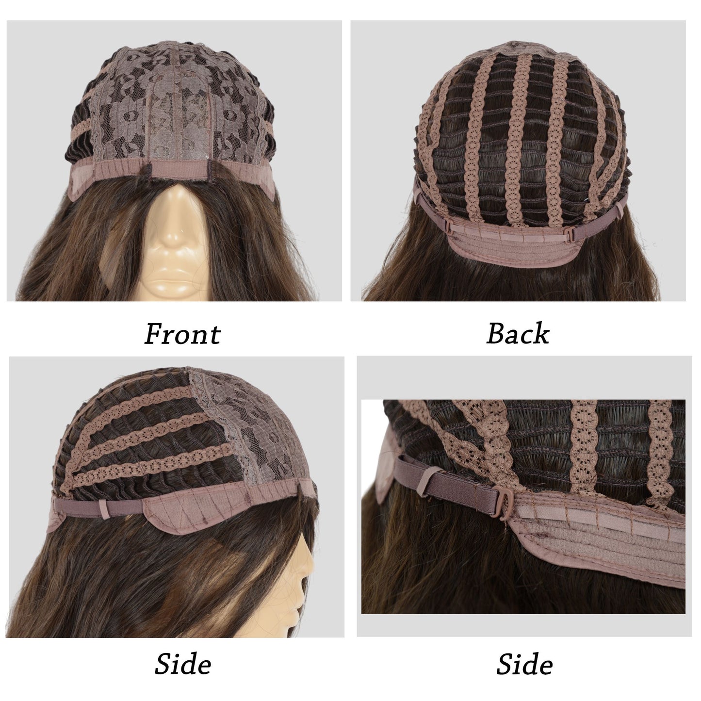 Long Wavy Wig for Women with Lace Hairline Heat Resistant Synthetic Wig for Daily and Party Use