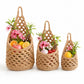Woven Hanging Basket Set for Fruit Produce and Wall Storage