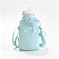 Water Bottle Carrier Bag with Phone Pocket Adjustable Crossbody Strap for Walking Travel
