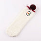 Fuzzy Reindeer Crew Socks 2 Pair US 5-10.5