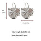 Artistic Pleated Drop Earrings - Brass Statement Earrings