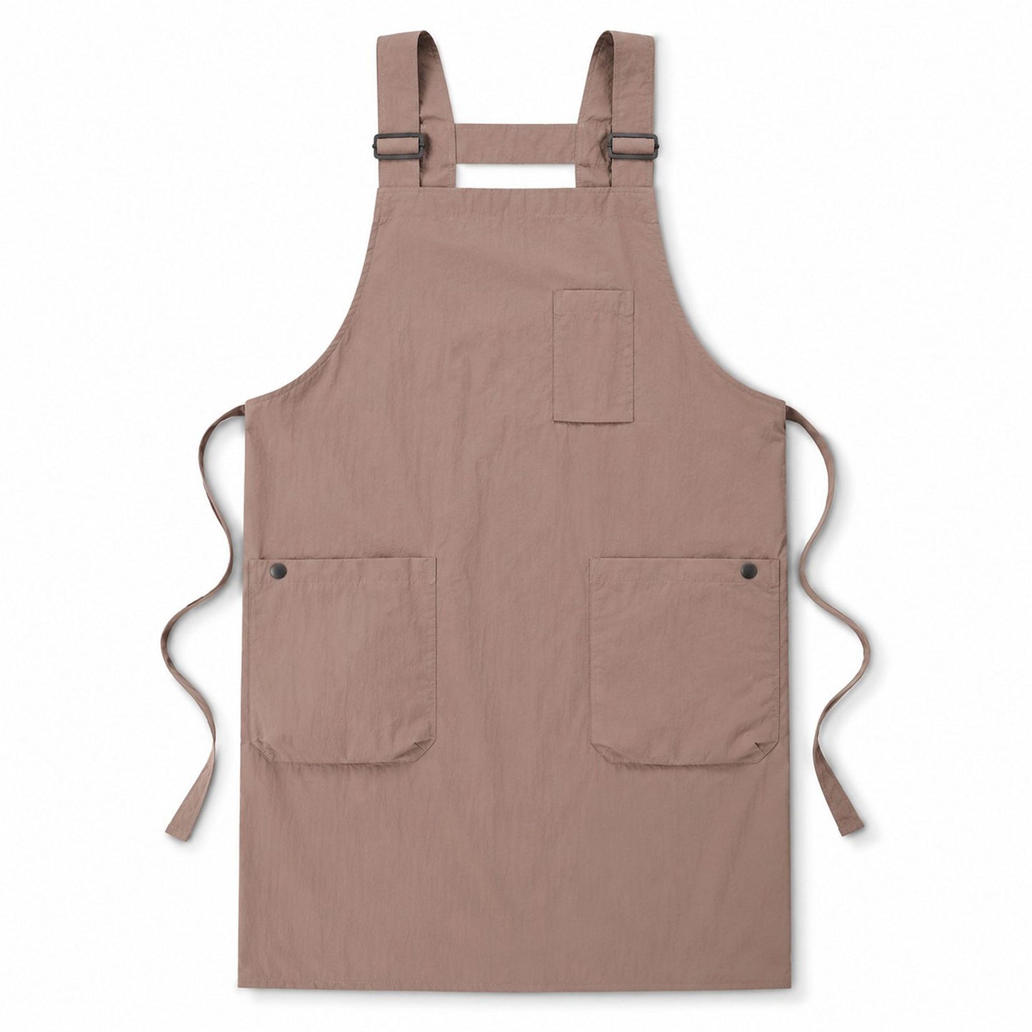 Water Resistant Utility Apron with Adjustable Straps and Three Pockets