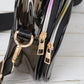 Trendy Clear Transparent Women's Shoulder Bag with Iridescent Trim
