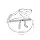 Crossbody Belt Bag with Chain Detail and Adjustable Strap